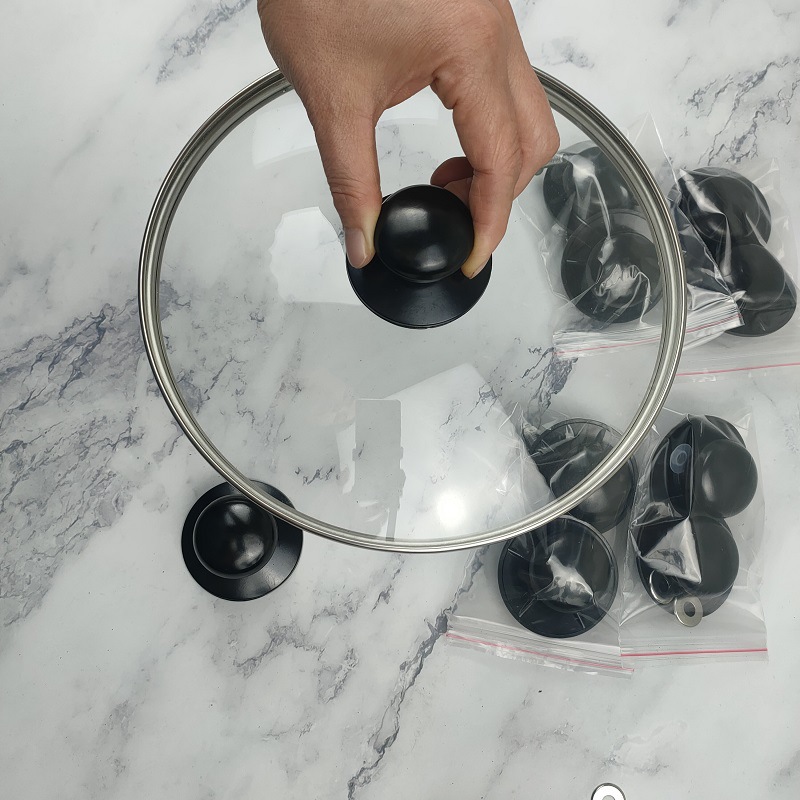 10件/20件/50件锅盖帽顶珠通用替换锅盖手柄旋钮防烫玻璃锅盖头