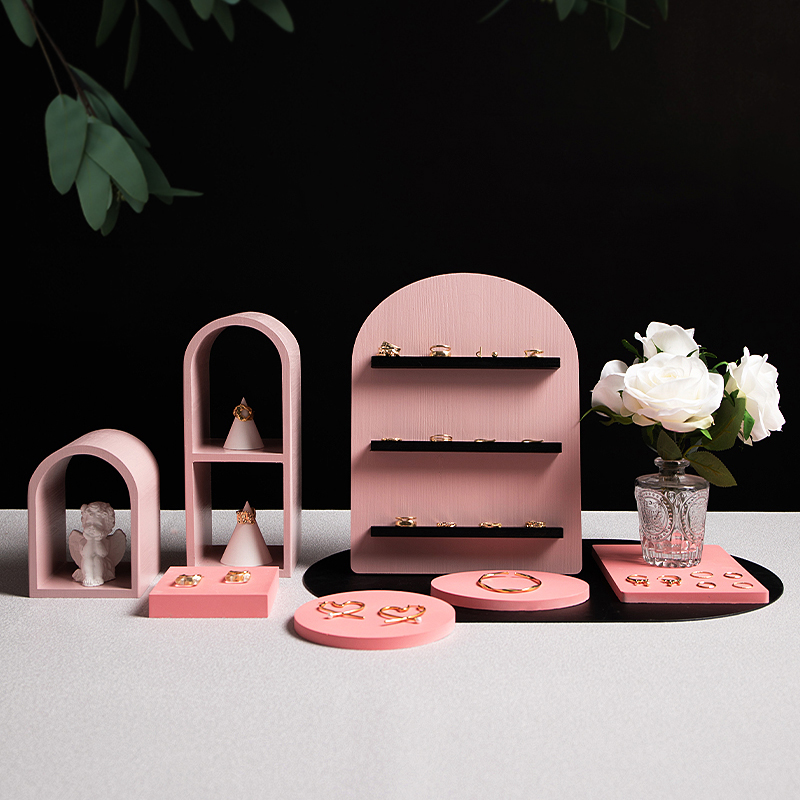 饰品展示架 店铺首饰陈列桌面柜台摆件创意珠宝拍照道具戒指托盘