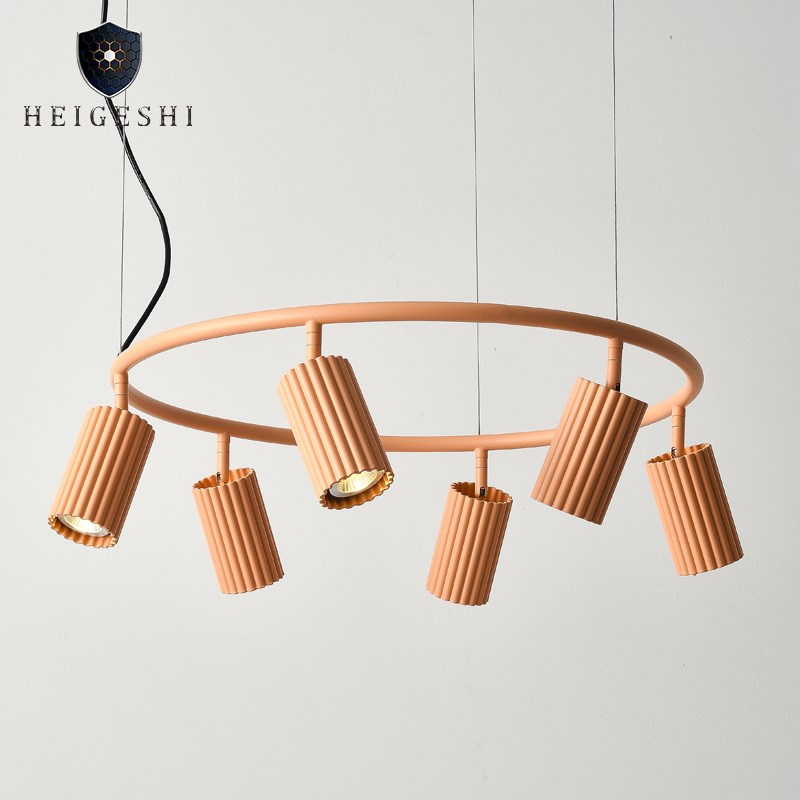 北欧工业风吊灯loft极简射w灯设计师后现代客厅餐厅服装店商场灯