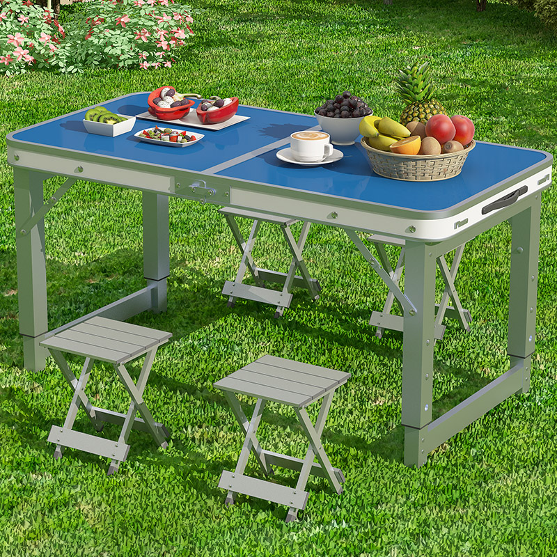 折叠桌户外夜市摆摊地推便携式折叠桌子简易家用小桌子折叠餐桌椅