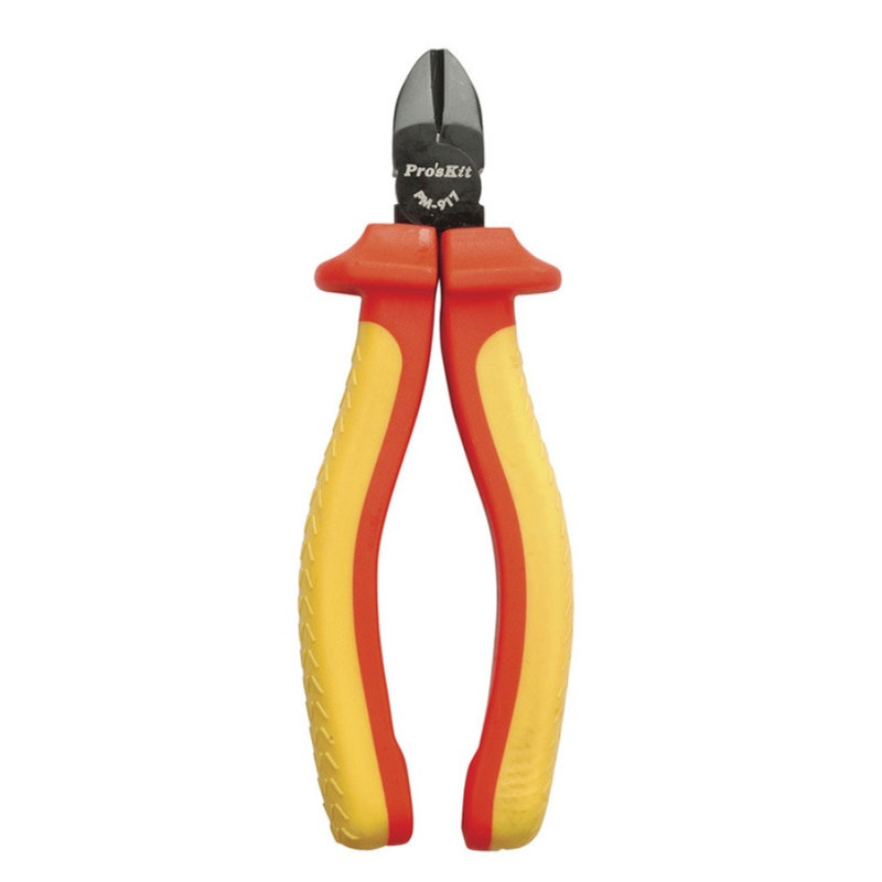 台湾宝工PM-917斜嘴钳6.5寸斜口钳VDE100V高压绝缘电工钳斜咀钳子