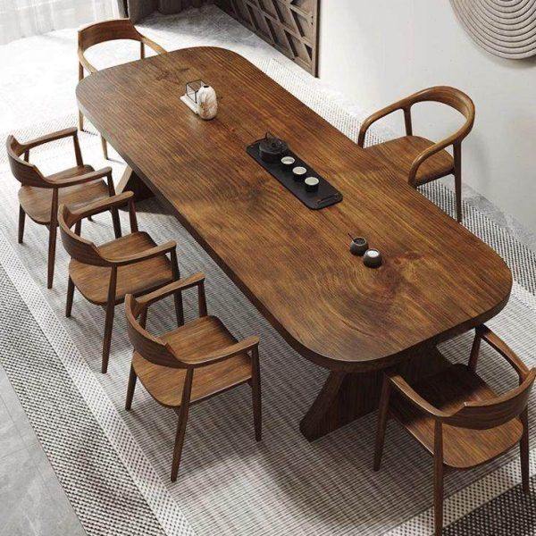 新中式实木茶桌全套简约胡桃木色茶台公室茶楼会客功夫泡茶桌,商业/办公家具,茶台/茶桌,淘宝优惠券,粉丝福利购,淘宝优惠卷