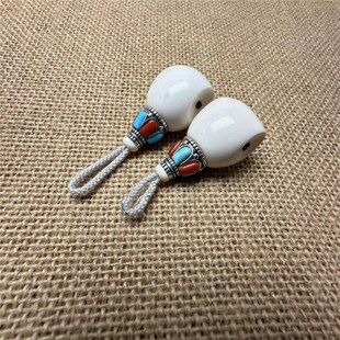 猛犸象牙雕刻分体水滴三通汉堡珠佛头佛塔佛珠配饰尸陀林