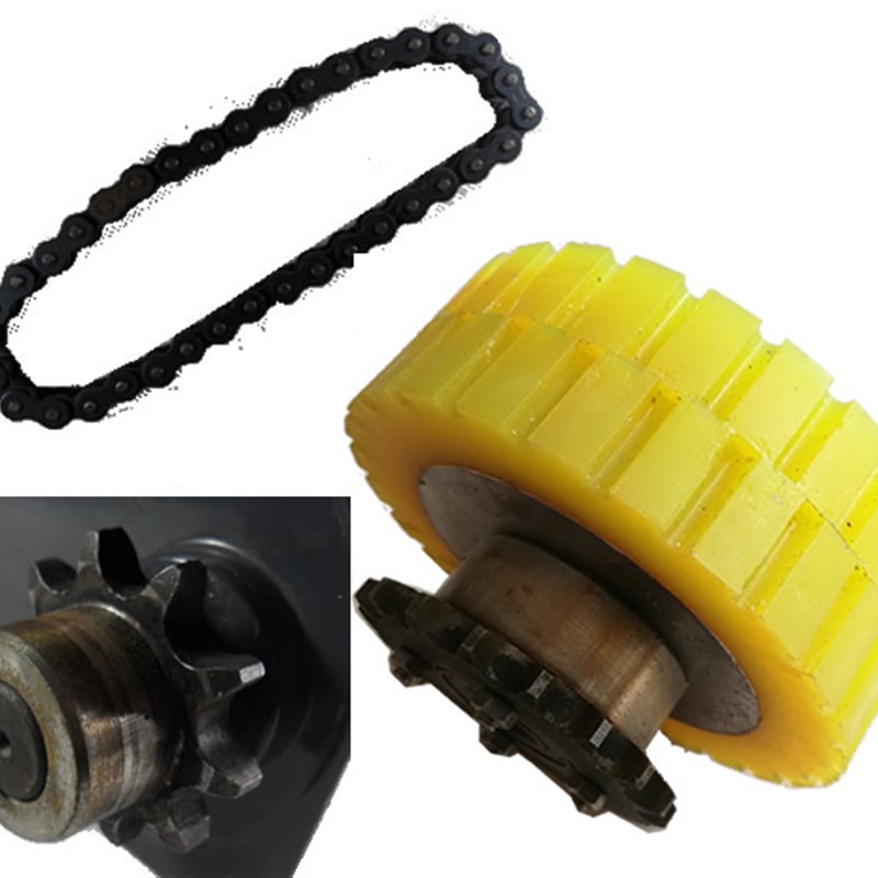 AGV小车 车轮 AGV车轮及链轮成套驱动轮 无人运输车 包胶轮