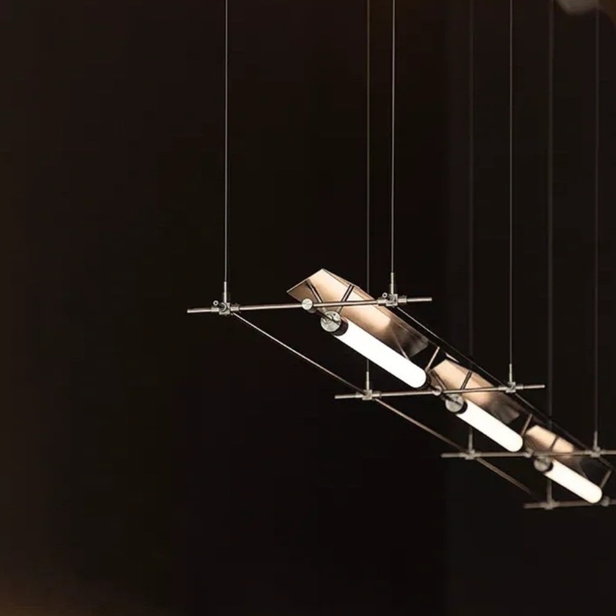 设计师餐厅吊灯极简工作室书房收银前台吧台艺术创意蔡烈超马扎灯