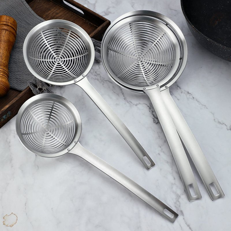 不锈钢方柄线漏网漏勺家用捞面勺捞饺子厨房过滤网油炸笊篱网筛