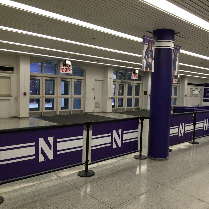 一米线栏杆隔离带伸缩带围栏不锈钢机场学校排队护栏商场广告围挡