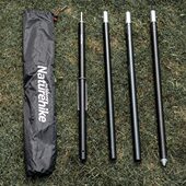 户外铝合金天幕杆2.4米4节加厚加粗天幕支架撑杆帐篷门厅支架配件