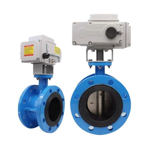 D941X-16Q电动法兰蝶阀电动软密封蝶阀开关型电动蝶阀DN50 65 80