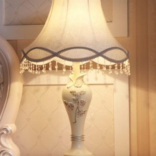 饰家用新婚房间婚房卧室床头灯 主卧可调节装 欧式 台灯创意浪漫个性