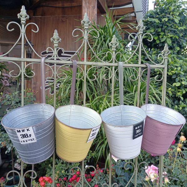 日杂彩色悬挂铁皮花盆 花园墙壁栅栏装饰盆 英文铁皮盆,家居饰品,花盆,淘宝优惠券,粉丝福利购,淘宝优惠卷