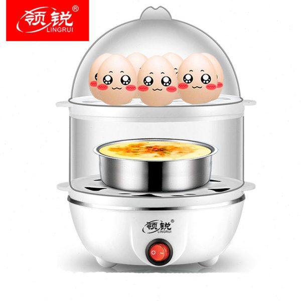领锐蒸蛋器学生小功率宿舍寝室白领煮蛋器家用小型双层多功能包邮