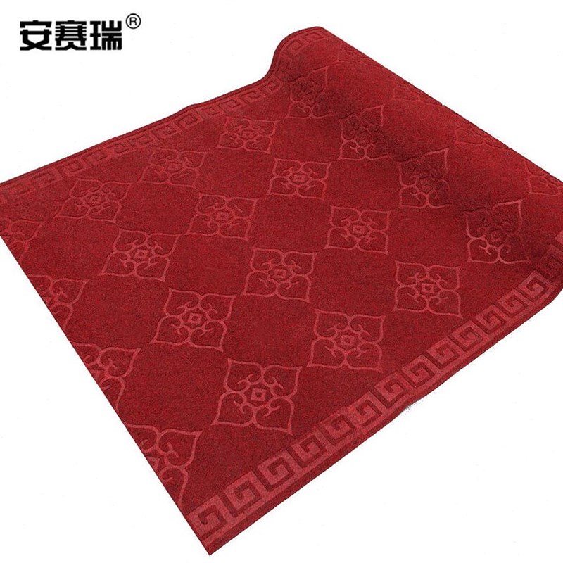安赛瑞压花防滑地毯商场办公室酒店大堂餐厅卷材地毯2X15m楼梯