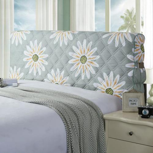 新款水洗棉床头罩加厚夹棉床头套靠背罩全包皮床防尘罩保护套布艺