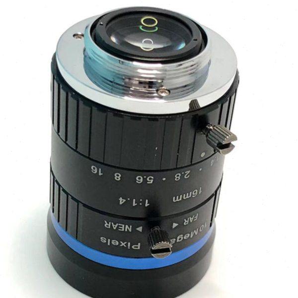 20MM焦距1000万靶面1英寸无畸变C口仪器检测工业相机镜头100MM4K