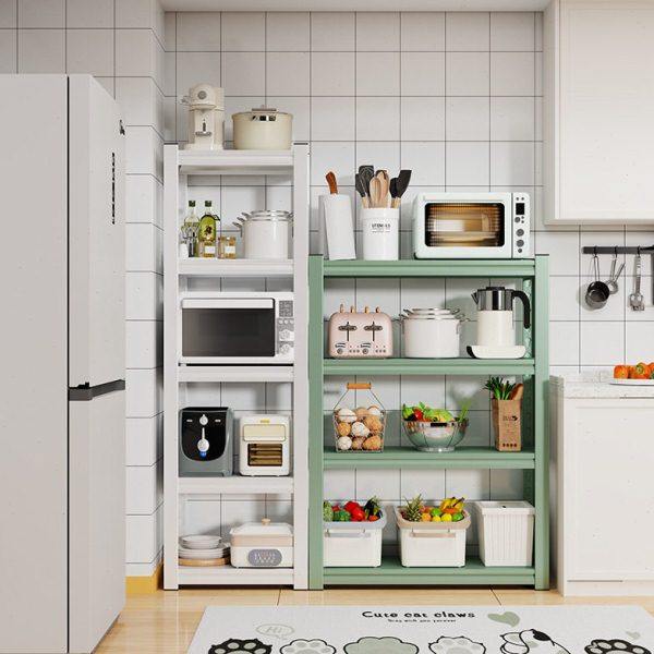 厨房置物架落地多层微波炉烤箱多功能收纳架子家用彩色储物柜货架,厨房/烹饪用具,微波炉置物架,淘宝优惠券,粉丝福利购,淘宝优惠卷