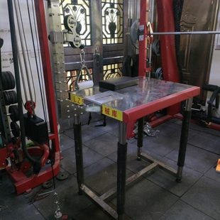 LZs腕力器械库 桌面滑轮机高位低位模拟实战独立龙门架 不锈钢