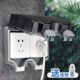 户外电源防水盒室外防水接线盒开关插座防雨罩暗装 防暴雨充电插座