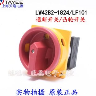 上海天逸两相电源开关LW42B2-1824/LF101隔离凸轮通断开关2P/20A
