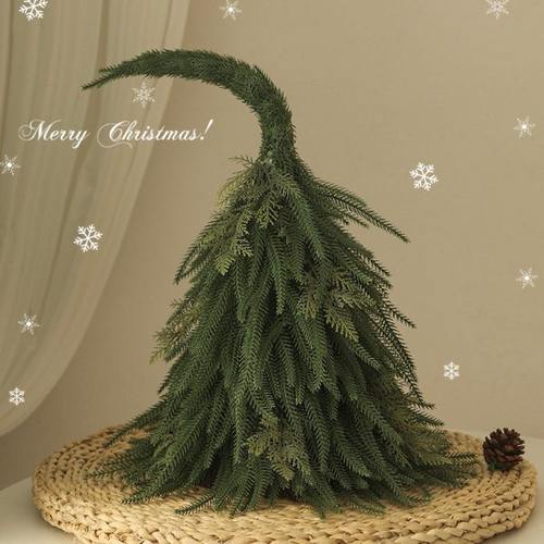 圣诞树网红2024新款创意诺贝松圣诞节装饰品家用小摆件迷你桌面