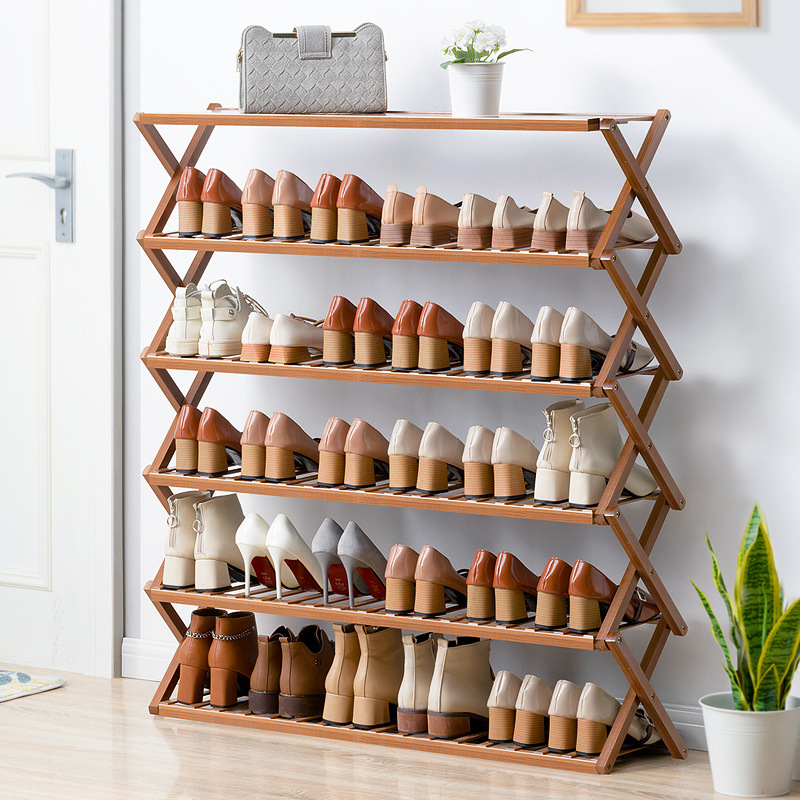 免安装简易鞋架组装防尘宿舍门口客厅室内小鞋柜折叠多层鞋架子