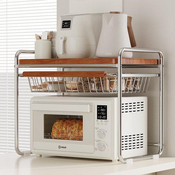 微波炉上方托盘烤箱悬空架客厅家用置物架悬吊架收纳架中古可抽拉,厨房/烹饪用具,微波炉置物架,淘宝优惠券,粉丝福利购,淘宝优惠卷