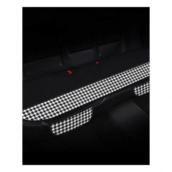 冬季汽车坐垫单片短毛绒保暖防滑简约单个后排无靠背三件套座垫女