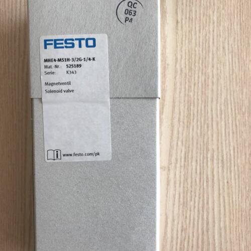 现货销售德国FESTO 双电控电磁阀 MHE4-MS1H-3/2G-1/4-K 525189
