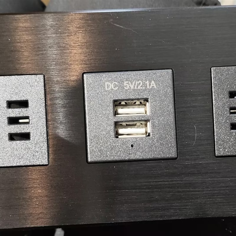 美事抽屉内部伸缩杆隐形嵌入式隐藏折叠电源USB插座