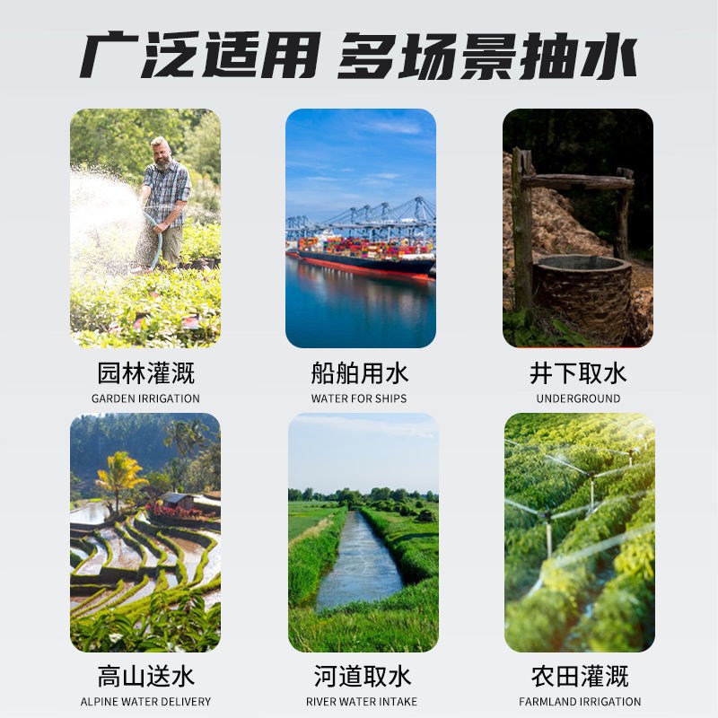 上海人民12V24V48V60Vx72V直流潜水泵抽水泵家用农用刷车电动车