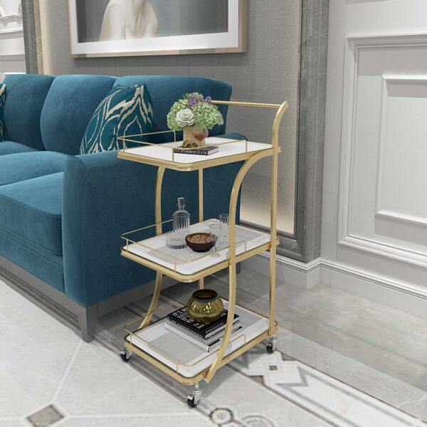 北欧移动家用商用餐车酒水车点心车茶水车手推置物车美容院小推车