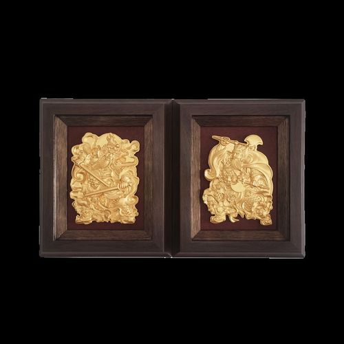 《门神》国风对开门电表箱电表盒遮挡水泥立体浮雕装饰画盖板相框