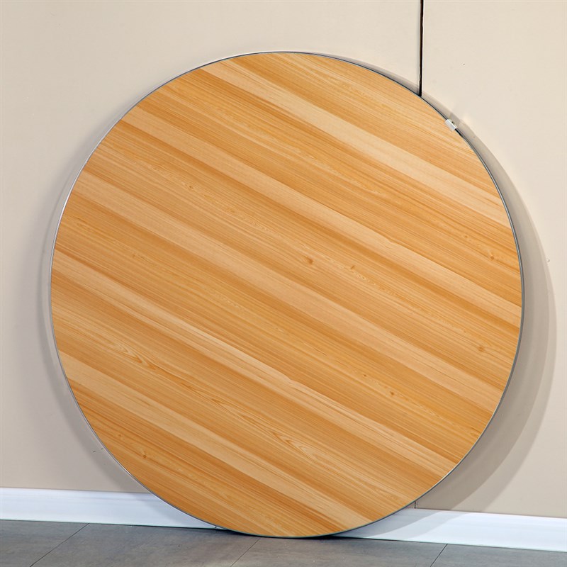 圆桌家用折叠桌架简约圆桌面板转盘餐桌商用桌食堂大排档吃饭桌子