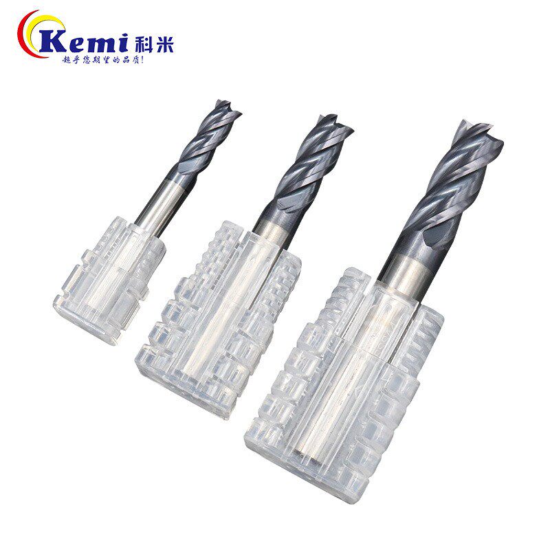 STK钨钢铣刀 2刃4刃涂层不锈钢铝用平底立铣刀 硬质合金钨钢铣刀