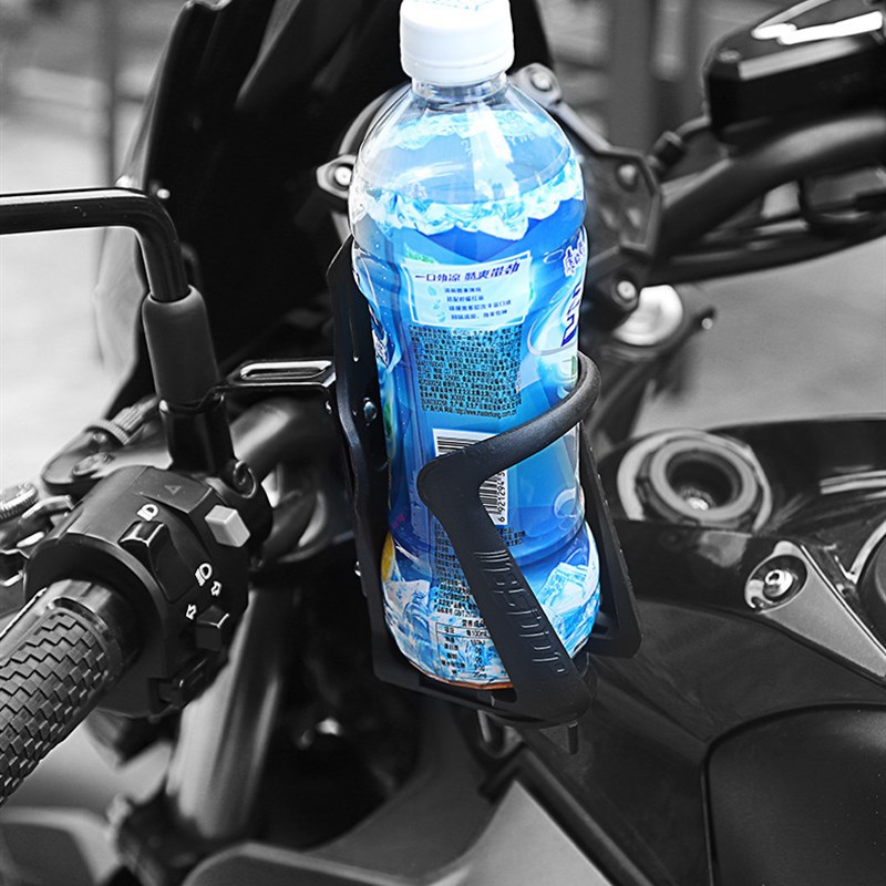 摩托车水杯架水壶架m自行车踏板车通用水瓶饮料支架保险杠配件装