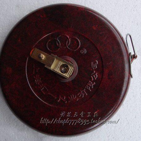 三圈牌卷尺 布卷尺 纯胶布粉外壳50米