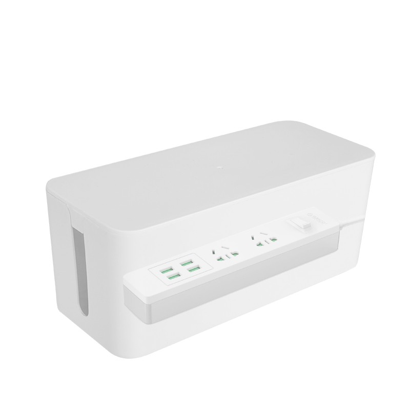 电线收纳盒电源线插板排插插座耳机数据线桌面理线盒集线盒大容量