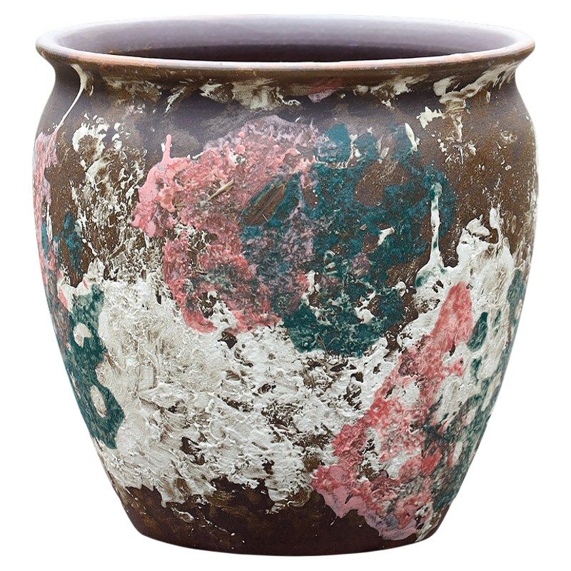 大口径侘寂风多肉花盆陶瓷户外庭院家用三角梅特大号陶罐清仓特价