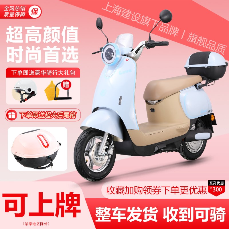 新款小龟王电动车60V72V成人女士电瓶车小O绵羊可上牌电动摩托车