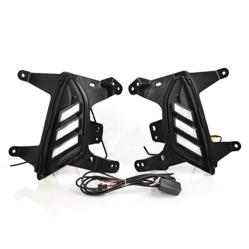 适用于21-25款n探界者日行灯前雾灯改装LED日间行车灯装饰灯