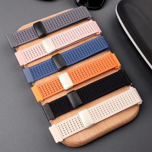 46mm 百搭针织腕带Watch4 男款 针织透气磁吸表带GT5舒适透气时尚 4Pro高颜值22mm表带 秋季 适用于华为GT6