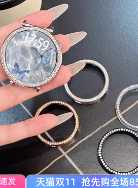 适用于oppowatchx2mini手表壳OPPO智能运动手表仿镶钻保护壳WatchX2镂空壳半包硬壳透明表壳轻奢防摔配件