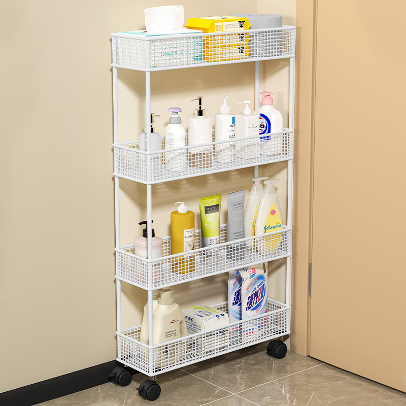 7L8K缝隙极窄置物架门后夹缝收纳柜冰箱厨房超窄边缝卫生间储物小