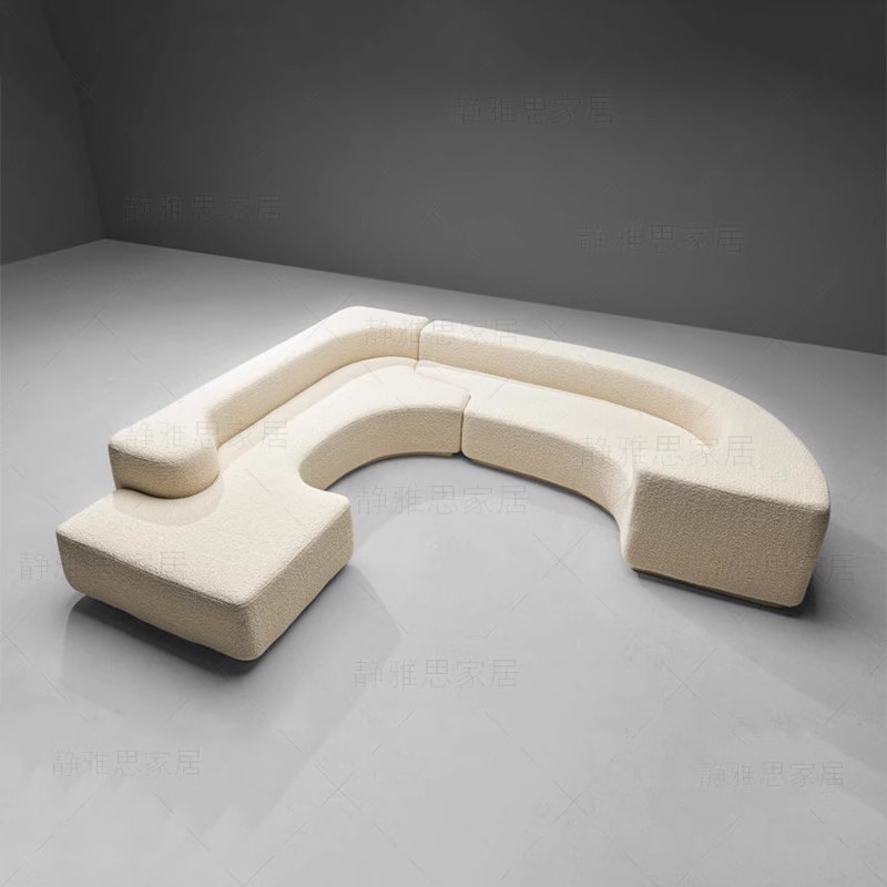 北欧创意组合沙发设计师大户型别墅艺术会展厅美术馆异形沙发梳化