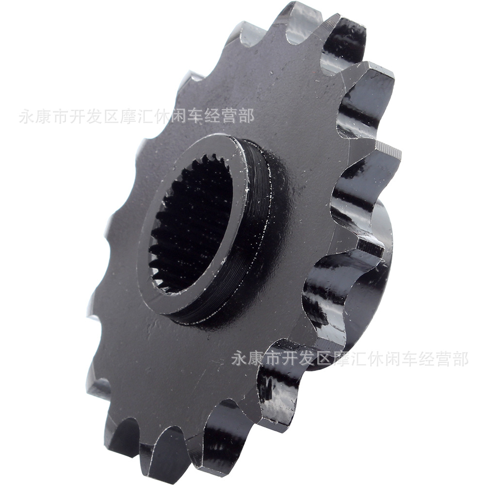 ATV四轮摩托车卡丁车配件Gy6 150cc?200cc前16齿小飞链轮传动轮