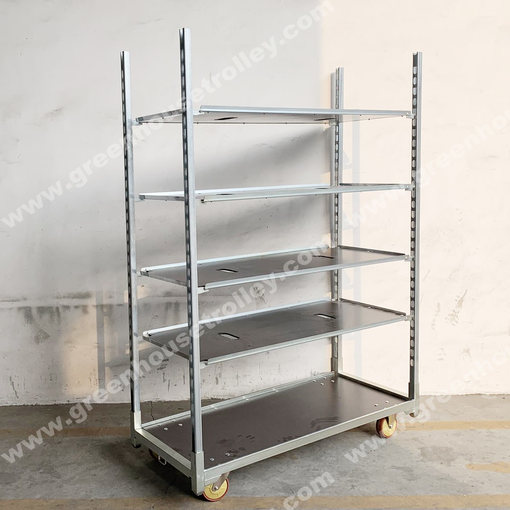 花卉层车 荷兰花车 热镀锌花架车周转灵活方便