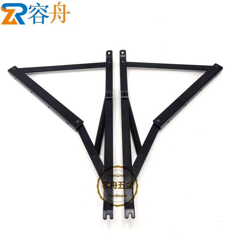 家具五金多功能大号床箱铰链储物柜中号折叠沙发贵妃 (电泳黑色）