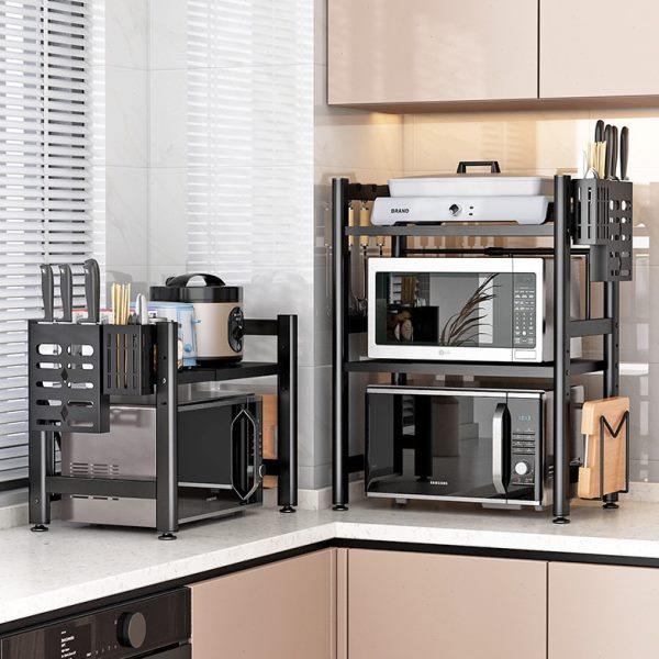 厨房微波炉固定款调节台面桌面置物架多层储物收纳烤箱架厂家,厨房/烹饪用具,微波炉置物架,淘宝优惠券,粉丝福利购,淘宝优惠卷