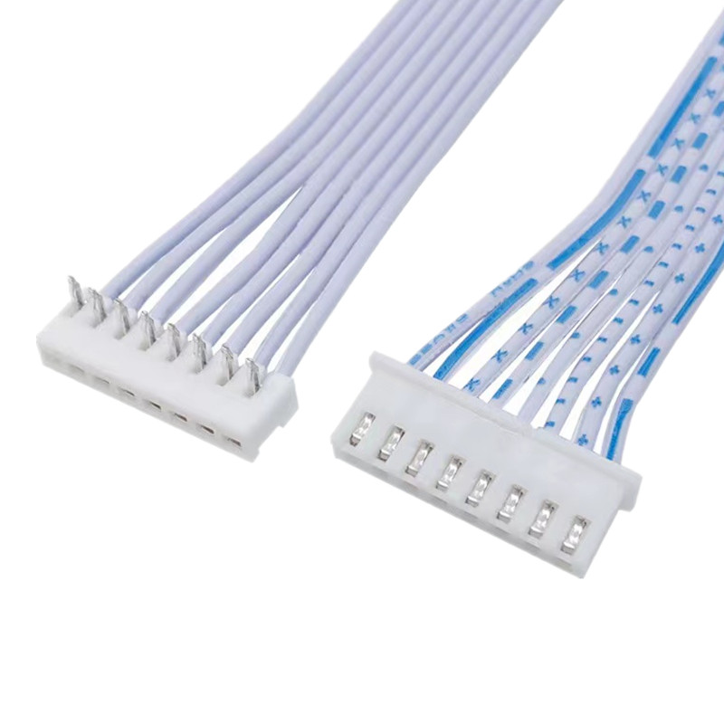 排线XH2.54转JC2o5端子线90度弯针接插线路板焊接连接线6P15CM定