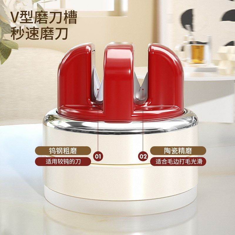 吸盘磨刀石家用厨房固定磨菜刀剪刀神器新款多功能快速Z钨钢磨刀